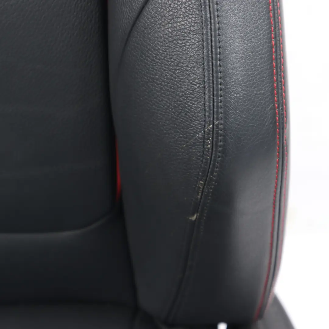  Vordersitz BMW F30 F31 Links Beheizt M-Sport Leder Dakota Schwarz Akcent Rot - SKU 7295143-1 - Teilenummer 7295143