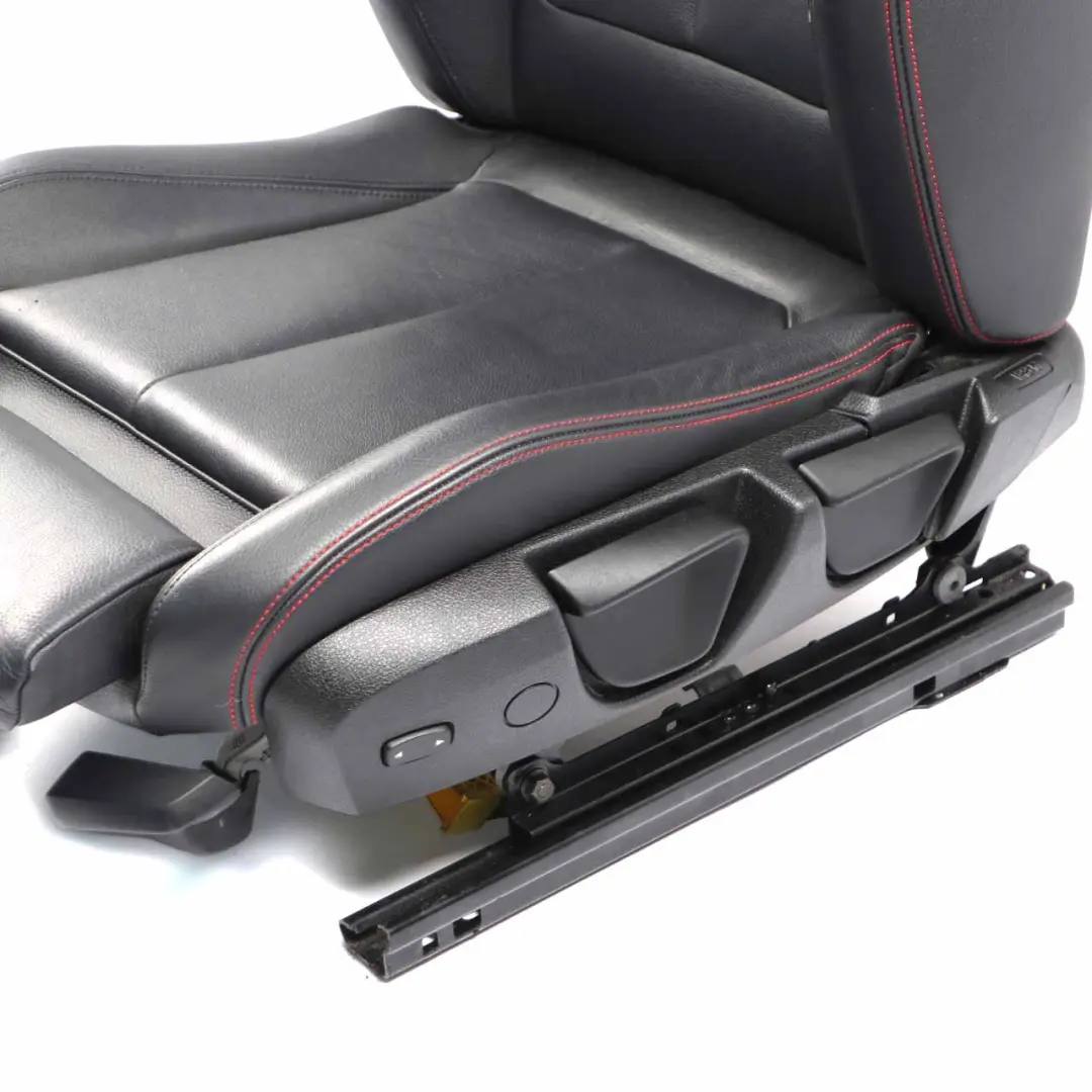  Front Seat BMW F30 F31 Left N/S Heated M-Sport Leather Dakota Black Akcent Rot - SKU 7295143-1 - Part number 7295143