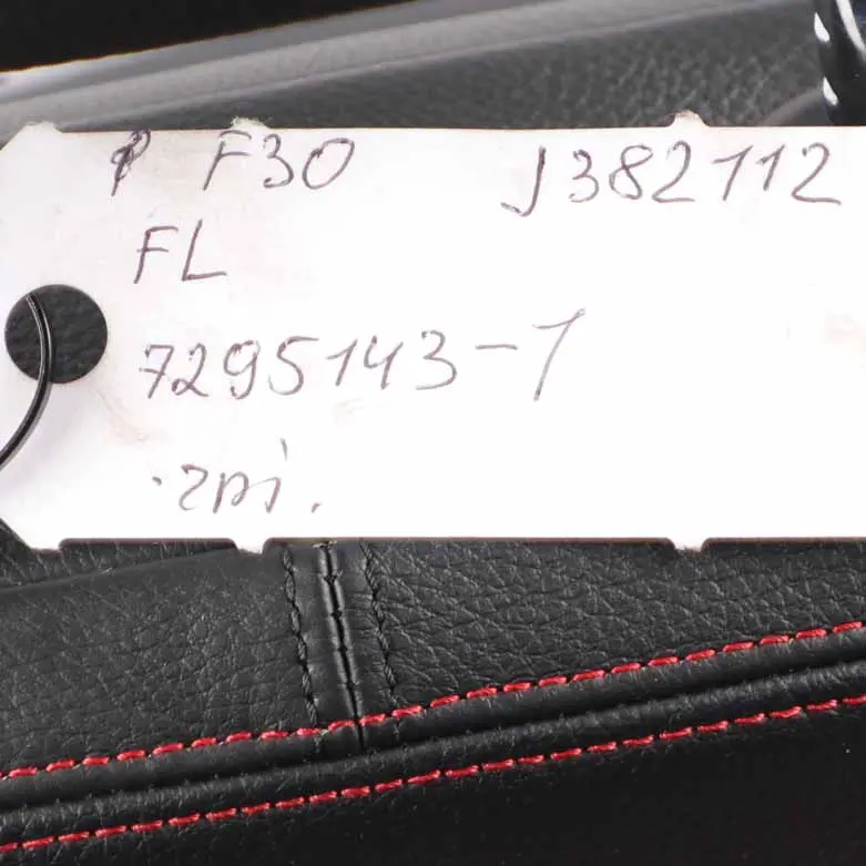  Front Seat BMW F30 F31 Left N/S Heated M-Sport Leather Dakota Black Akcent Rot - SKU 7295143-1 - Part number 7295143