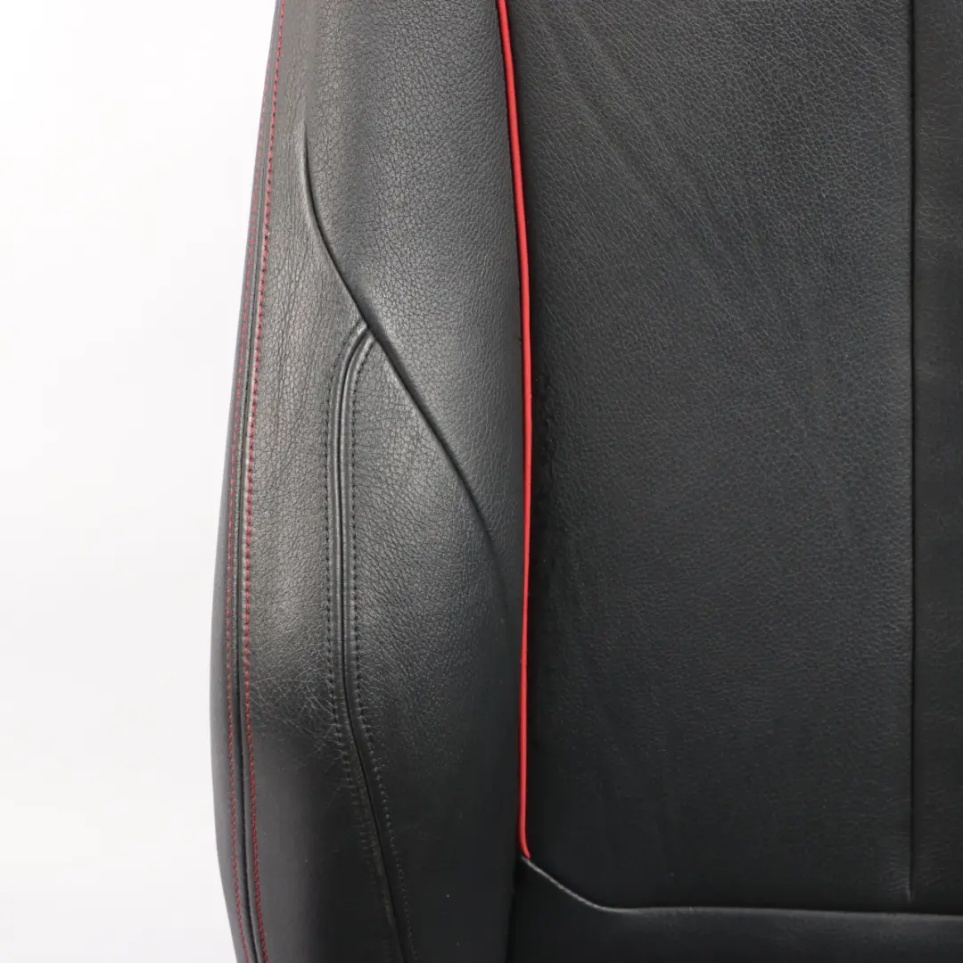  Vordersitz BMW F30 F31 M Sport Schwarz Leder Dakota Akzent Rot Rechts - SKU 7295144-1 - Teilenummer 7295144