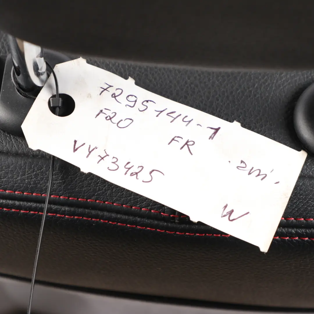  Siège Avant BMW F30 F31 M Sport Cuir Noir Dakota Accent Rouge Droit - SKU 7295144-1 - Numéro de pièce 7295144