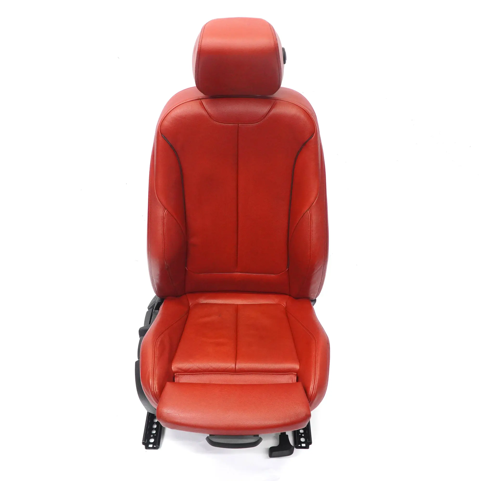 BMW F30 Fotel Prawy Przód Sport Podgrzewany Skóra Dakota Korall Rot