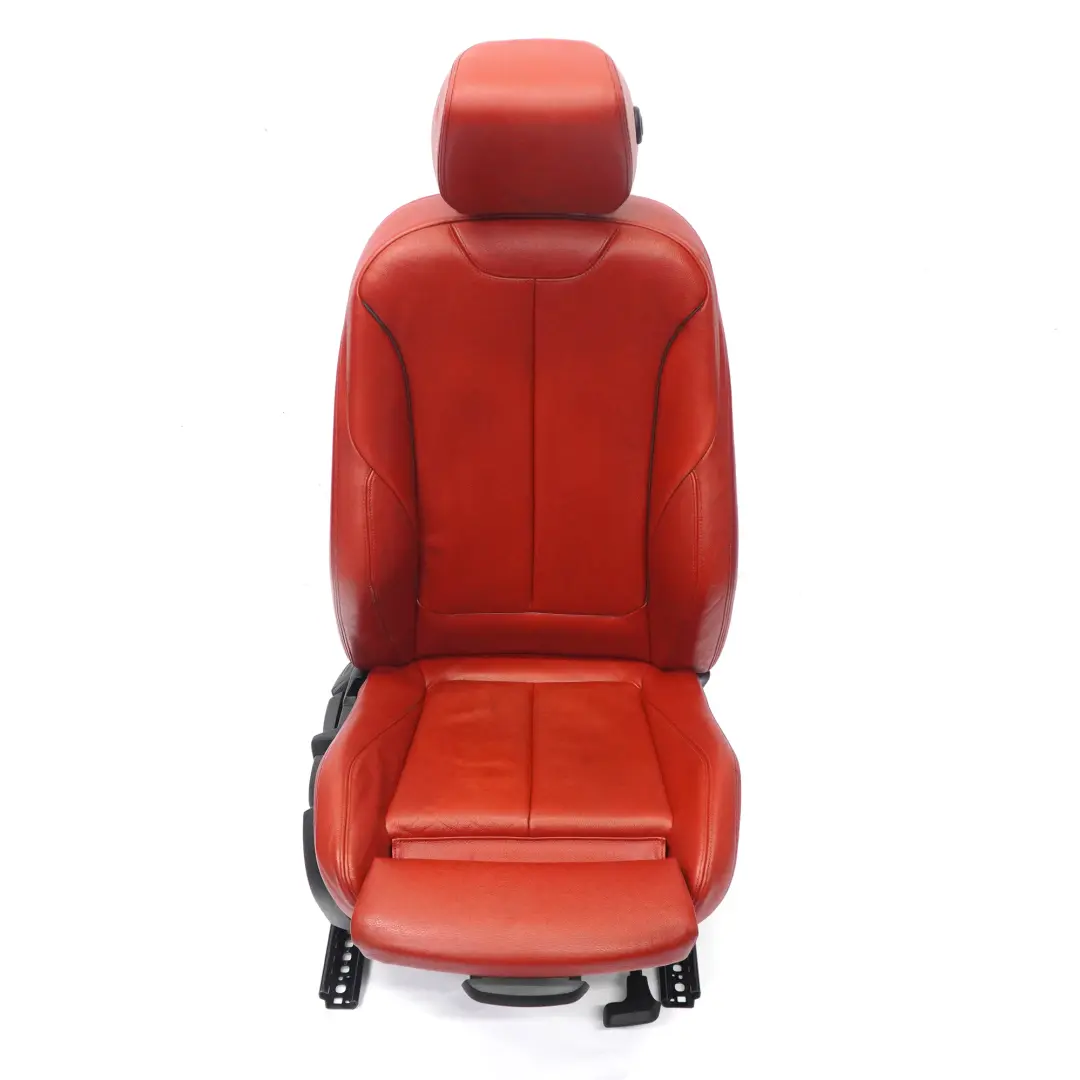  Front Seat BMW F30 M Sport Heated Right O/S Leather Dakota Korall Rot Red - SKU 7295148-3 - Part number 7295148
