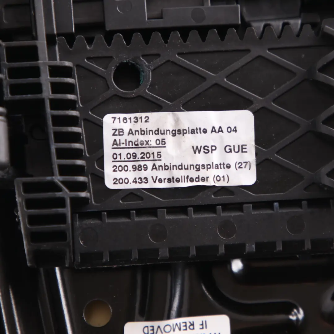 Thigh Support Carrier BMW F20 F30 Sports Front Seat Covering Panel to with Part number 7295153 Thigh Support Carrier BMW F20 F30 Sports Front Seat Covering Panel - SKU 7295153-1 - Part number 7295153