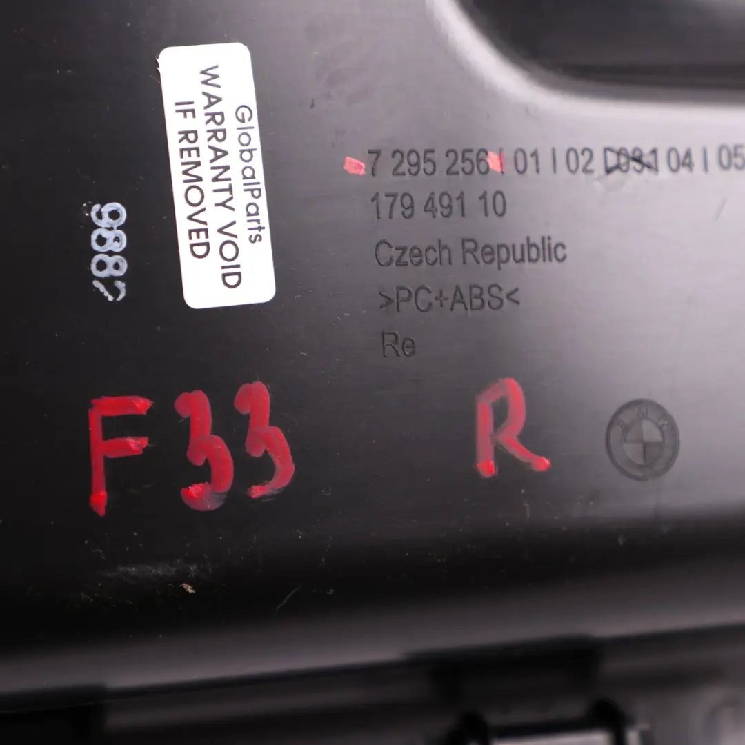 BMW 4 Series F33 F83 M4 Rear Right O/S Tail Light Cover Trunk Boot - SKU 7295256 - Part number 7295256