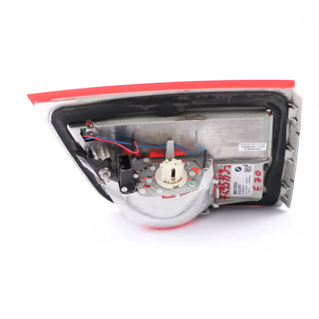 BMW X5 E70 Luz Trasera Tapa Maletero Embellecedor Luz Trasera Izquierda - SKU 7295339-2 - Número de pieza 7295339