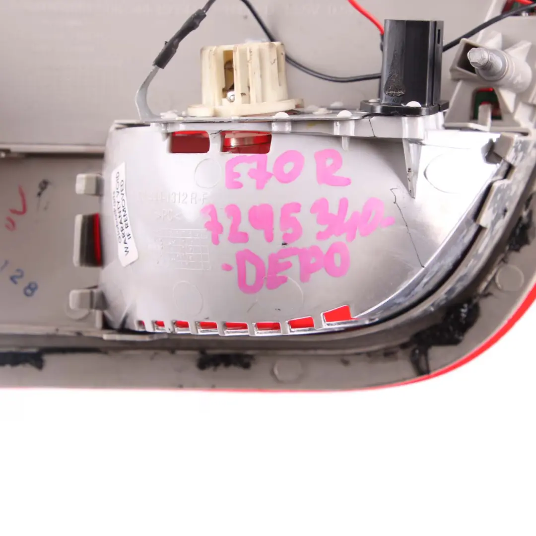 BMW E70 Rücklicht in Kofferraumklappe Kofferraumlampe Zierleiste Rechts DEPO - SKU 7295340-DEPO - Teilenummer 7295340