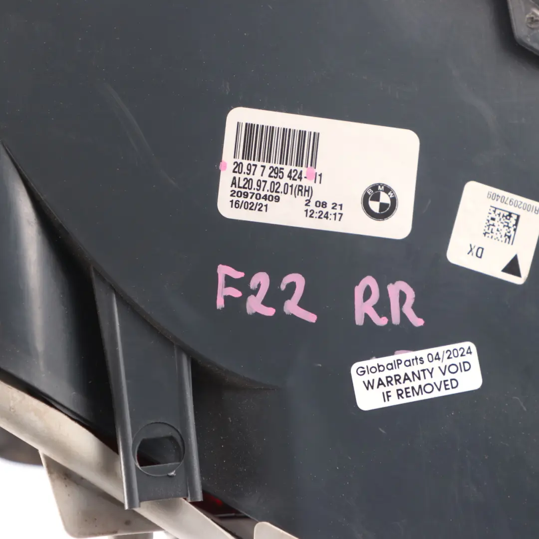 BMW 2 Series F22 F23 Light Lamp Tailgate Rear Right O/S - SKU 7295424 - Part number 7295424
