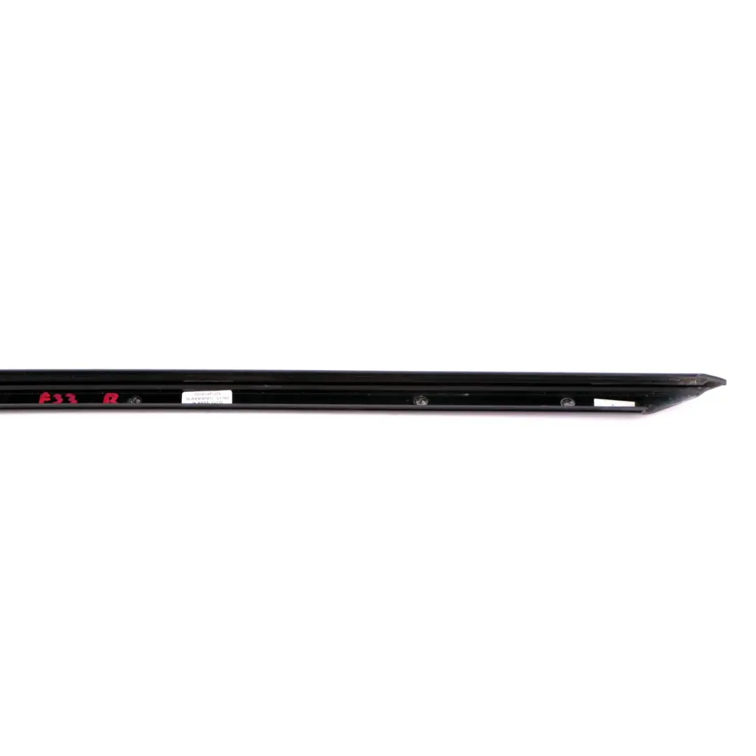 BMW F33 F83 M4 Front Right Door Window Strip Trim Molding A-Pillar High Gloss - SKU 7295570 - Part number 7295570