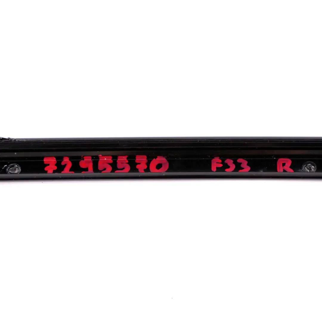 BMW F33 F83 M4 Front Right Door Window Strip Trim Molding A-Pillar High Gloss - SKU 7295570 - Part number 7295570