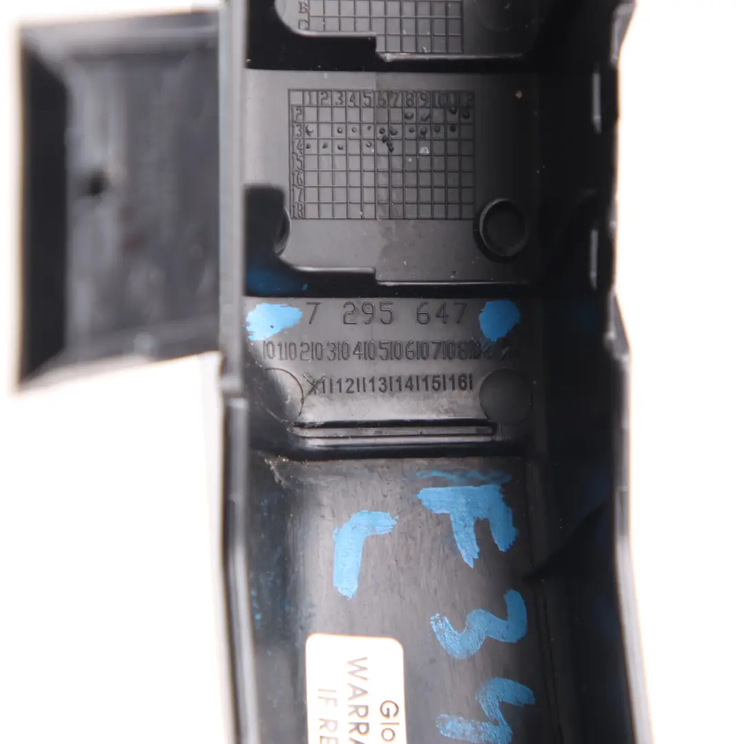 Trunk Hinge Cover Rear Left N/S Tailgate Trim Panel to BMW F34 GT with Part number 7295647 BMW F34 GT Trunk Hinge Cover Rear Left N/S Tailgate Trim Panel - SKU 7295647 - Part number 7295647