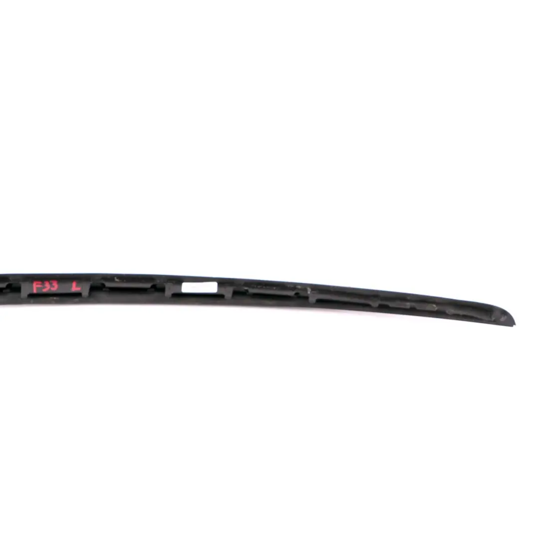 BMW F33 F83 M4 parabrezza anteriore sinistro parabrezza Drip Moulding Nero - SKU 7296009 - Numero di parte 7296009