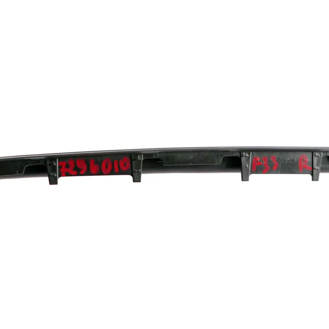 Front Right O/S Windscreen Windshield Drip Moulding Trim Black to BMW F33 F83 M4 with Part number 7296010 BMW F33 F83 M4 Front Right O/S Windscreen Windshield Drip Moulding Trim Black - SKU 7296010 - Part number 7296010