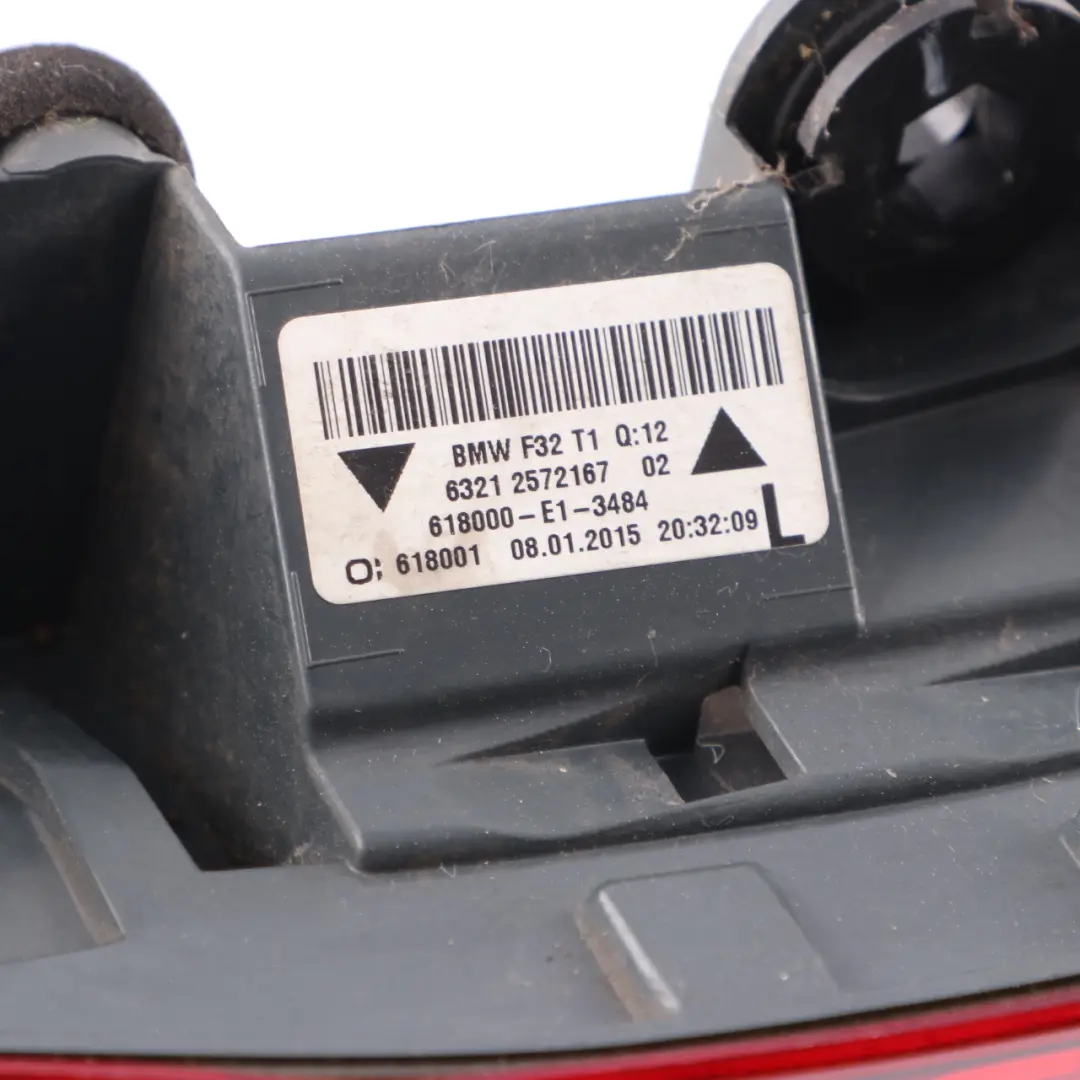 Fanale Posteriore BMW F32 F33 F82 M4 Pannello Posteriore Sinistro per con numero di parte 7296097 Fanale Posteriore BMW F32 F33 F82 M4 Pannello Posteriore Sinistro - SKU 7296097 - Numero di parte 7296097
