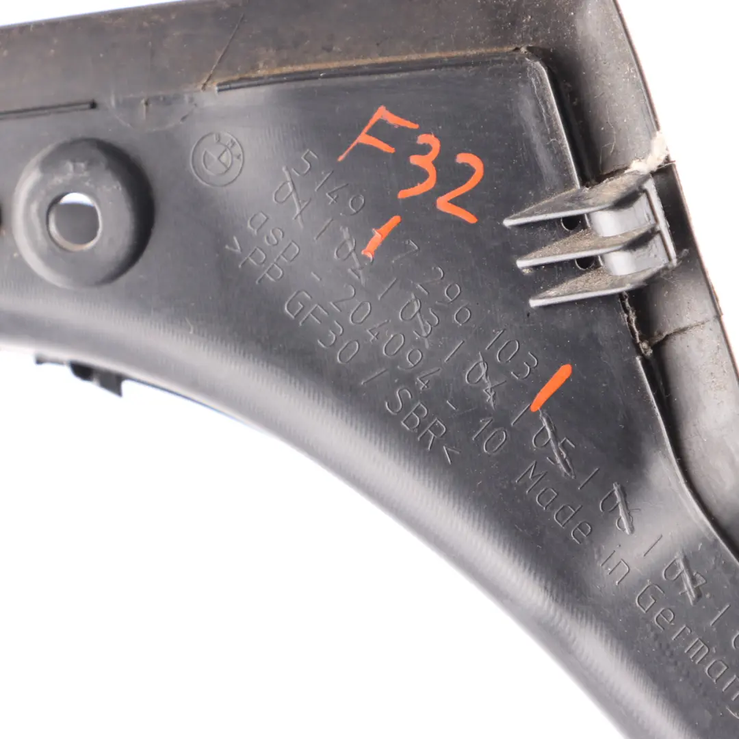 BMW F32 Portellone posteriore bagagliaio Striscia grondaia sinistra - SKU 7296103 - Numero di parte 7296103