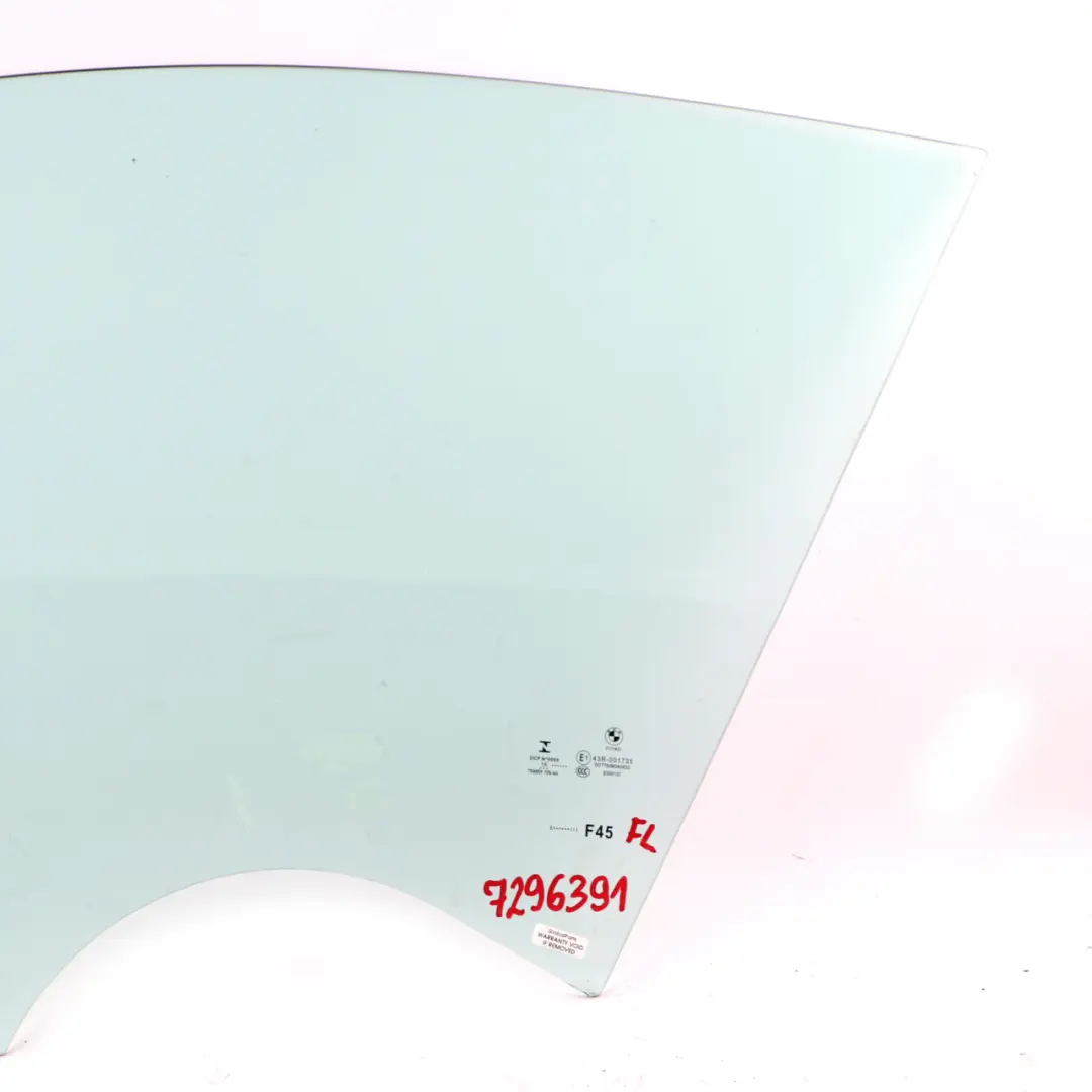 BMW 2 Series F45 Active Tourer Front Left N/S Door Window Glass AS2 - SKU 7296391 - Part number 7296391