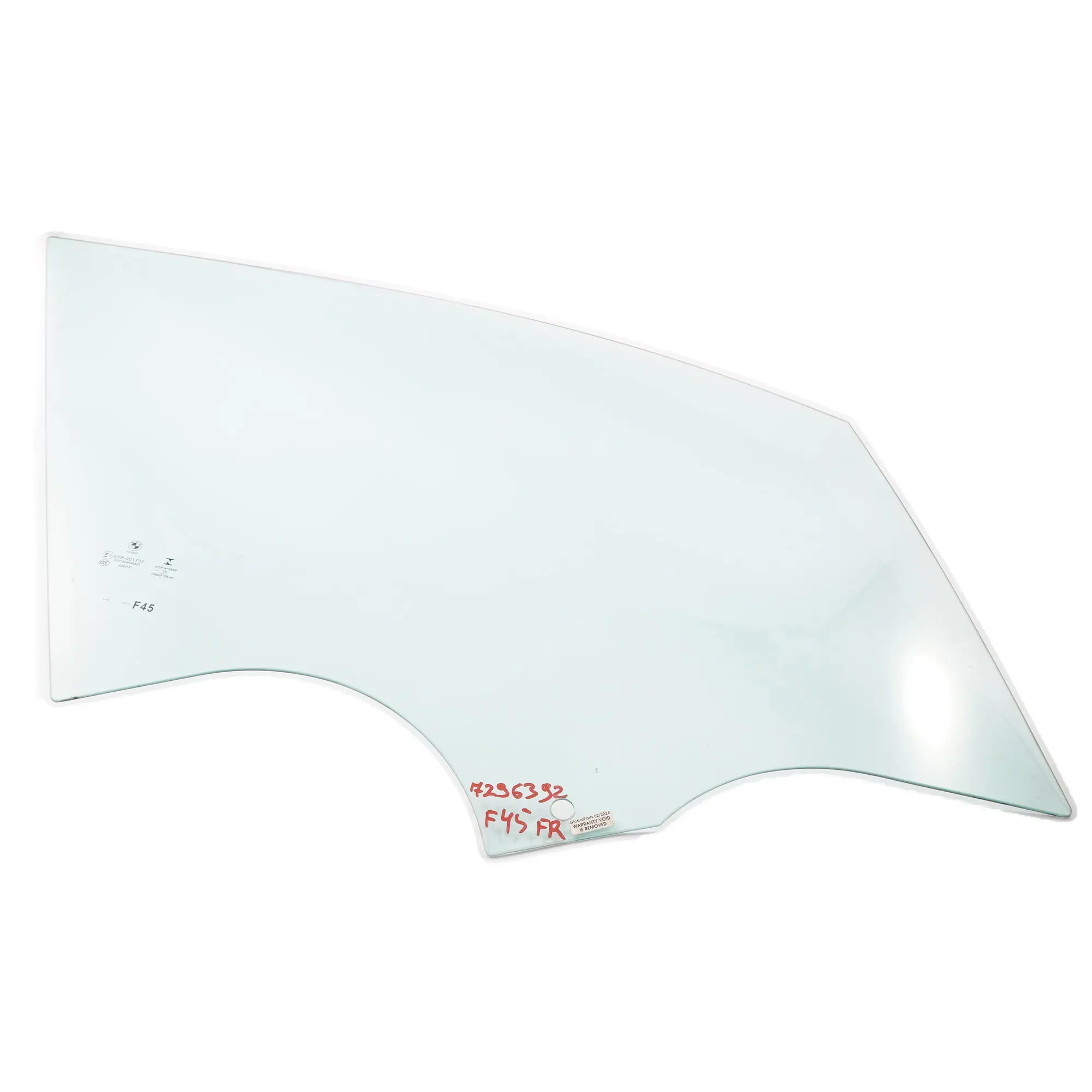 BMW F45 Finestrino Laterale Porta Anteriore Destra Vetro Vetri AS2 7296392