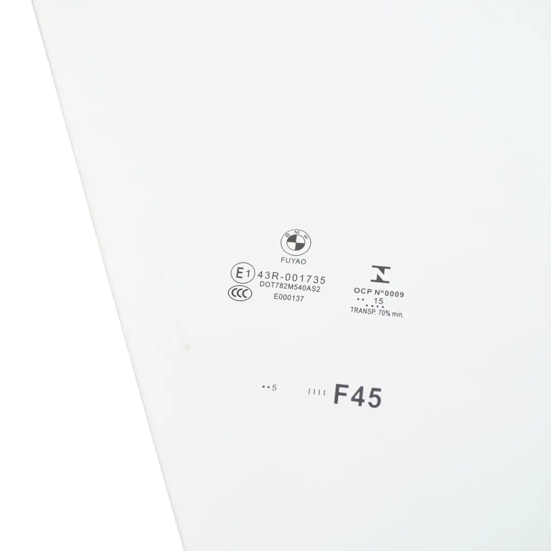 BMW F45 Finestrino Laterale Porta Anteriore Destra Vetro Vetri AS2 - SKU 7296392 - Numero di parte 7296392