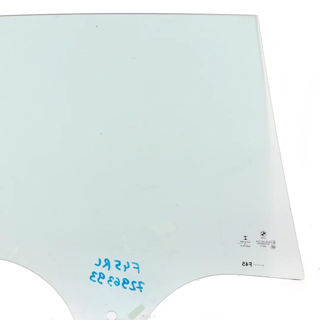 BMW 2 Series F45 Active Tourer Rear Left N/S Door Window Glass AS2 - SKU 7296393 - Part number 7296393