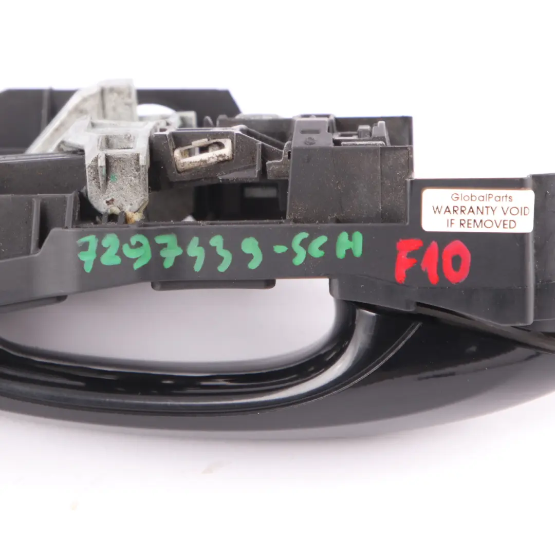BMW F10 F01 Grab Handle Door Outside Rear Right O/S Schwarz 2 Black 668 - SKU 7297439-SCH - Part number 7297439