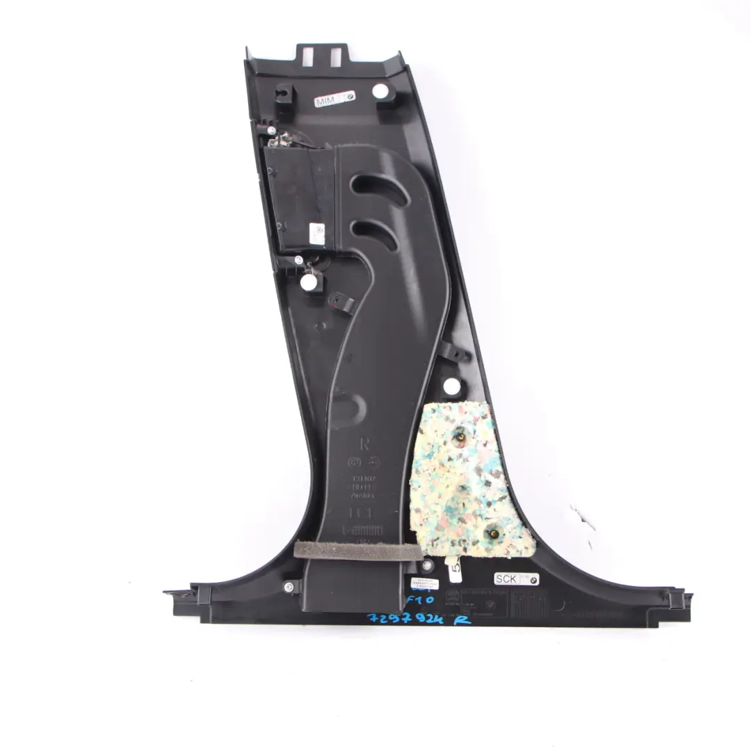  Cubrepilar BMW F10 F11 Embellecedor columna B Ventilación aire derecha Negro - SKU 7297924 - Número de pieza 7297924