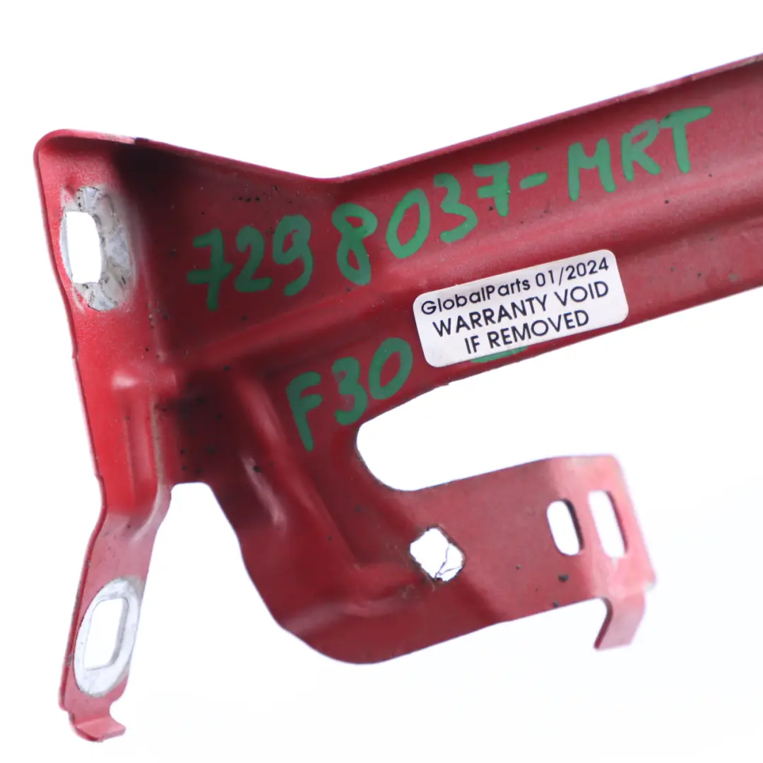 Support d'aile Panneau avant gauche Bracket Melbourne Red A75 pour BMW F30 F31 F32 à propos du numéro de pièce 7298037 BMW F30 F31 F32 Support d'aile Panneau avant gauche Bracket Melbourne Red A75 - SKU 7298037-MRT - Numéro de pièce 7298037