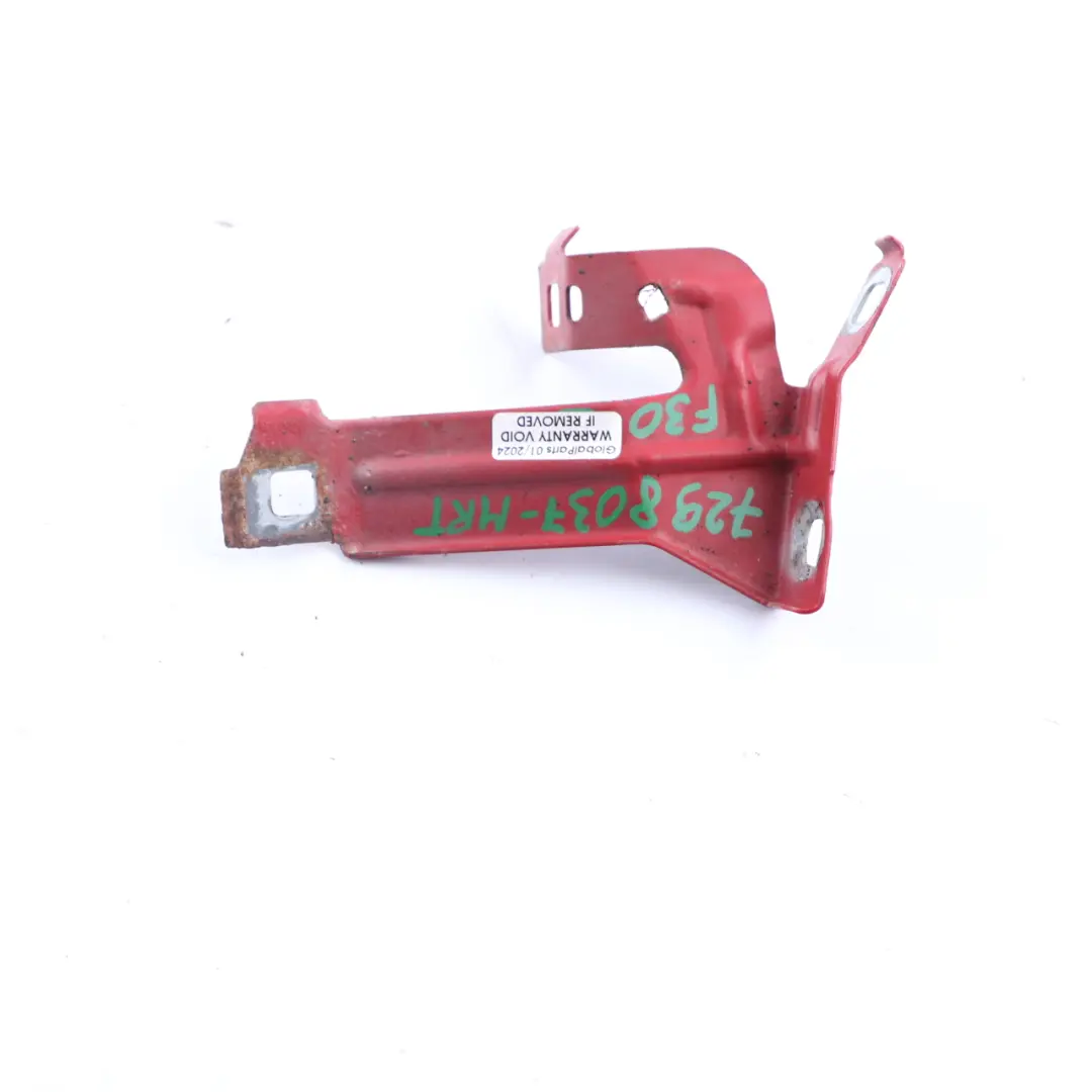 Soporte Guardabarros Panel Delantero Izquierdo Melbourne Rojo para BMW F30 F31 F32 con número de pieza 7298037 BMW F30 F31 F32 Soporte Guardabarros Panel Delantero Izquierdo Melbourne Rojo - SKU 7298037-MRT - Número de pieza 7298037
