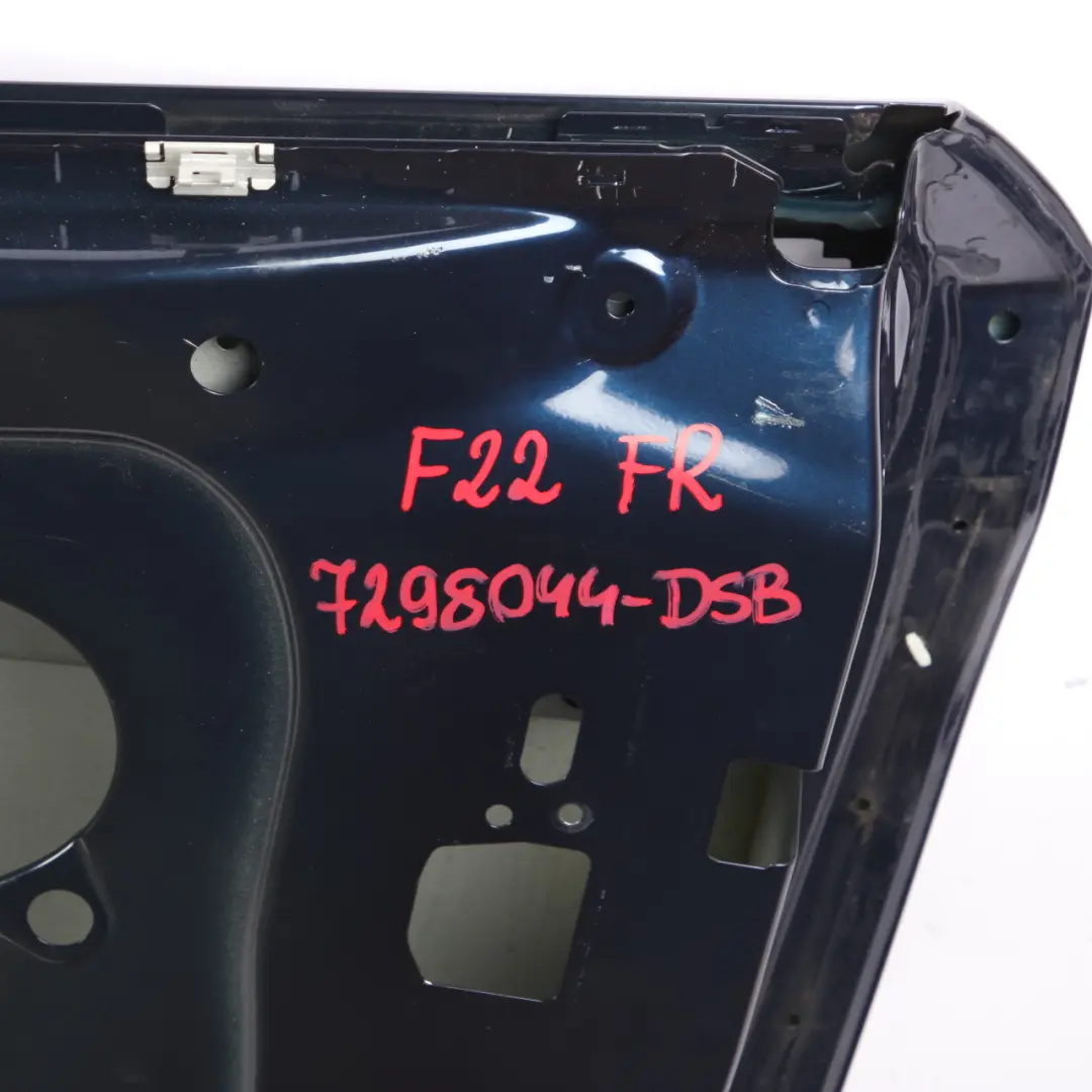 Door Panel BMW F21 F22 F23 Front Right O/S Tiefseeblau Deep Sea Blue - A76 to with Part number 7298044 Door Panel BMW F21 F22 F23 Front Right O/S Tiefseeblau Deep Sea Blue - A76 - SKU 7298044-DSB - Part number 7298044