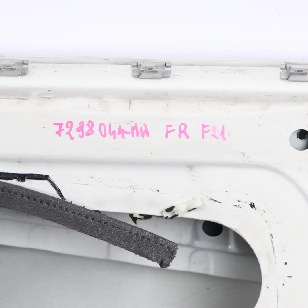 Front Right Door O/S Mineral White Mineralweiss Metallic - A96 to BMW F21 F22 F23 with Part number 7298044 BMW F21 F22 F23 Front Right Door O/S Mineral White Mineralweiss Metallic - A96 - SKU 7298044-MW - Part number 7298044