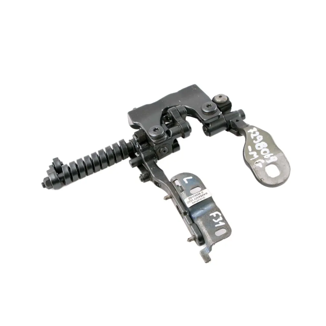 Left N/S Trunk Lid Hinge Mineralgrau Mineral Grey B39 7263157 to BMW 3 F31 Rear with Part number 7298069 BMW 3 F31 Rear Left N/S Trunk Lid Hinge Mineralgrau Mineral Grey B39 7263157 - SKU 7298069-MG - Part number 7298069