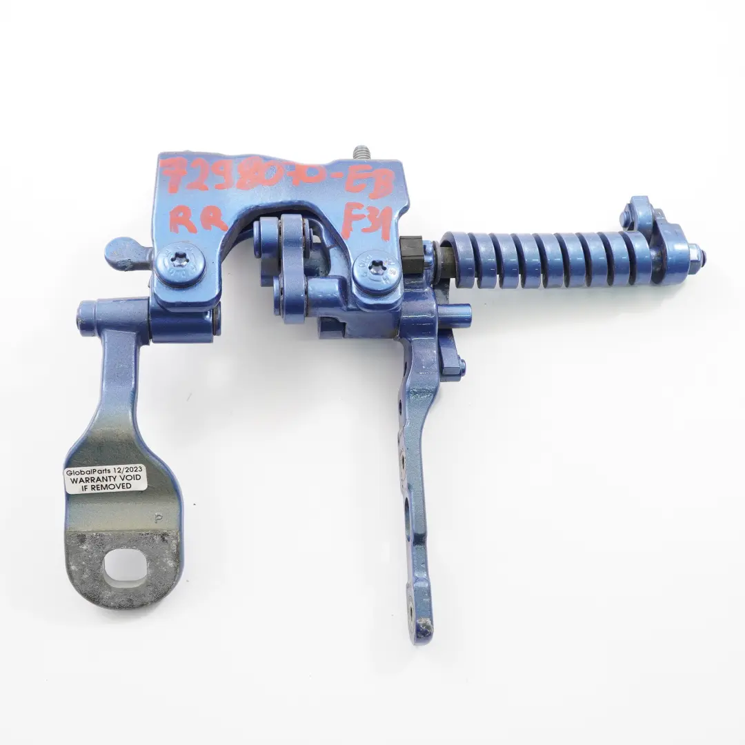 Right O/S Trunk Lid Hinge Estoril Blue B45 7263158 to BMW F31 Touring Rear with Part number 7298070 BMW F31 Touring Rear Right O/S Trunk Lid Hinge Estoril Blue B45 7263158 - SKU 7298070-EB - Part number 7298070