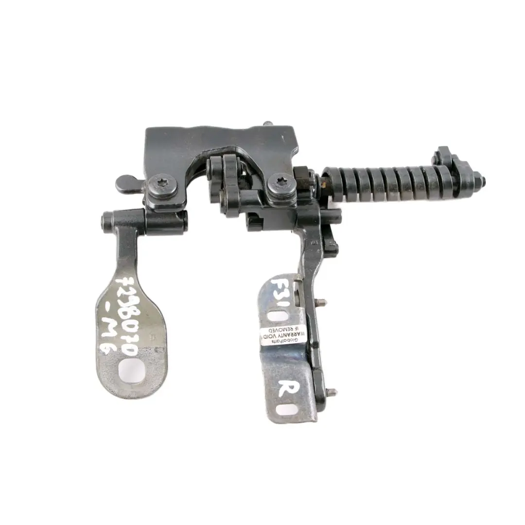 Right O/S Trunk Lid Hinge Mineralgrau Mineral Grey B39 7263158 to BMW F31 Rear with Part number 7298070 BMW F31 Rear Right O/S Trunk Lid Hinge Mineralgrau Mineral Grey B39 7263158 - SKU 7298070-MG - Part number 7298070
