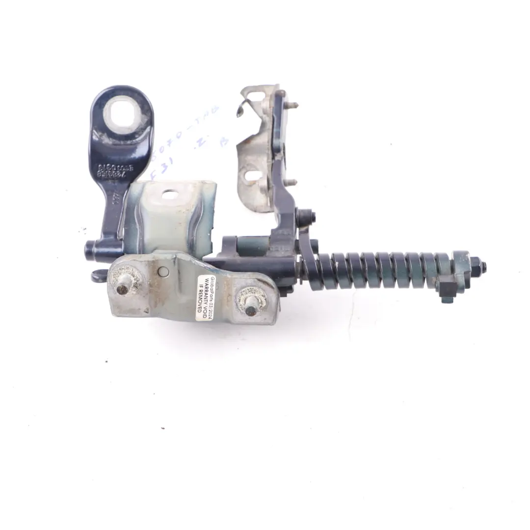 Trunk Lid Tailgate Hinge Rear Right O/S Tanzanite Blue - X10 7263158 to BMW F31 with Part number 7298070 BMW F31 Trunk Lid Tailgate Hinge Rear Right O/S Tanzanite Blue - X10 7263158 - SKU 7298070-TAN - Part number 7298070