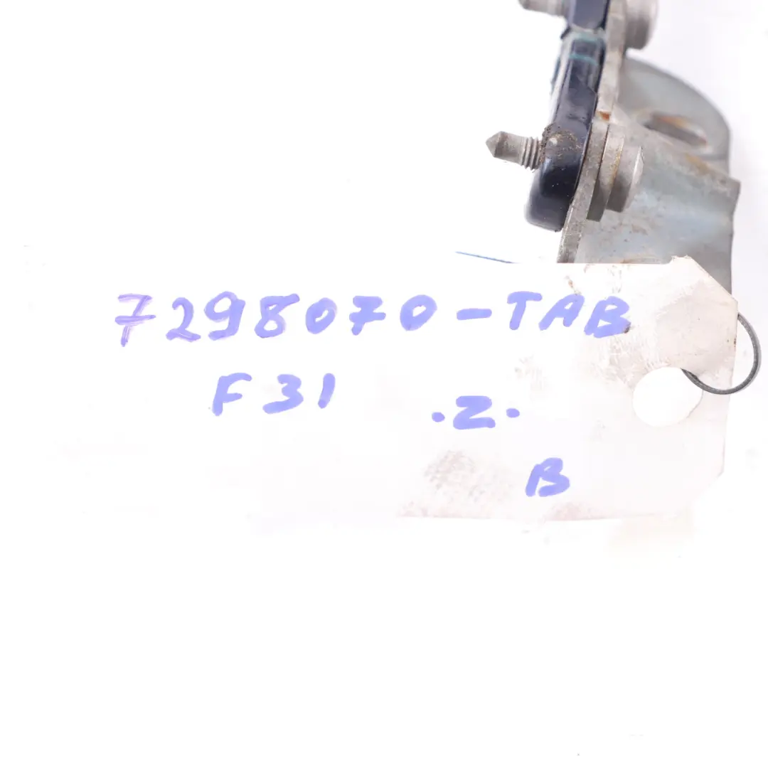 Trunk Lid Tailgate Hinge Rear Right O/S Tanzanite Blue - X10 7263158 to BMW F31 with Part number 7298070 BMW F31 Trunk Lid Tailgate Hinge Rear Right O/S Tanzanite Blue - X10 7263158 - SKU 7298070-TAN - Part number 7298070