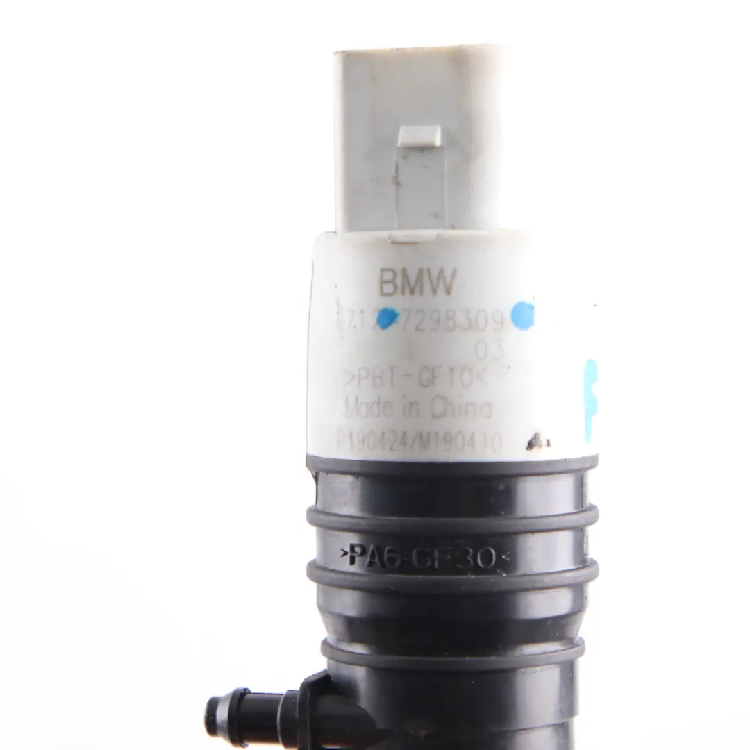 Windscreen Wash Washer Pump to BMW G20 G21 X4 G02 with Part number 7298309 BMW G20 G21 X4 G02 Windscreen Wash Washer Pump - SKU 7298309 - Part number 7298309