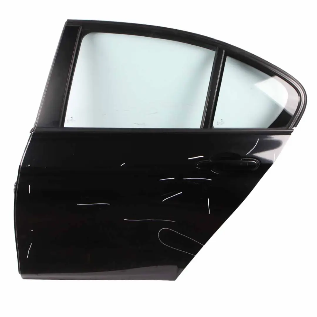 Left Door N/S Saloon Black Sapphire Metallic - 475 to BMW F30 Rear with Part number 7298513 BMW F30 Rear Left Door N/S Saloon Black Sapphire Metallic - 475 - SKU 7298513-BS1 - Part number 7298513