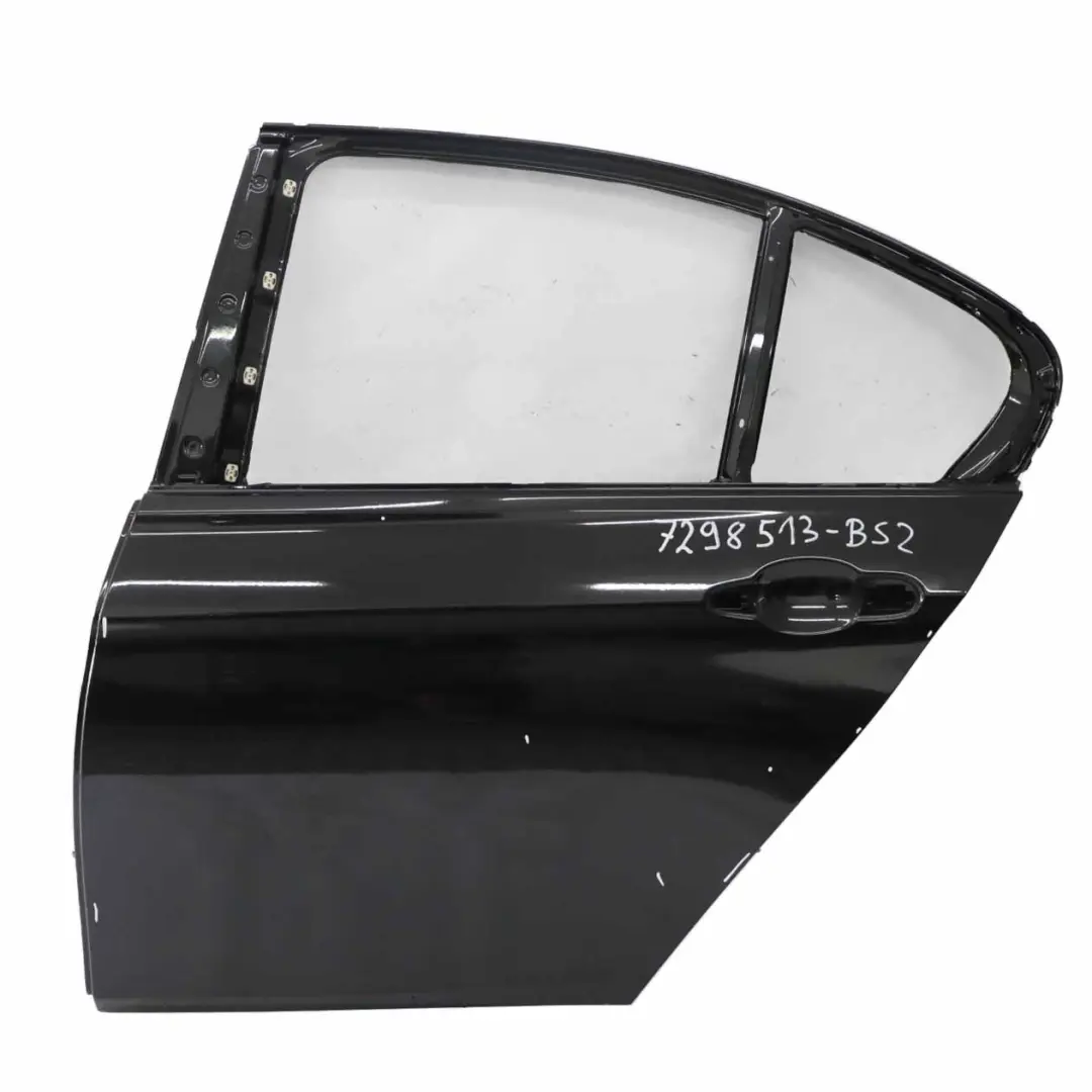 BMW F30 Hintere linke Tür Limousine Schwarz Saphir Metallic - 475 - SKU 7298513-BS2 - Teilenummer 7298513