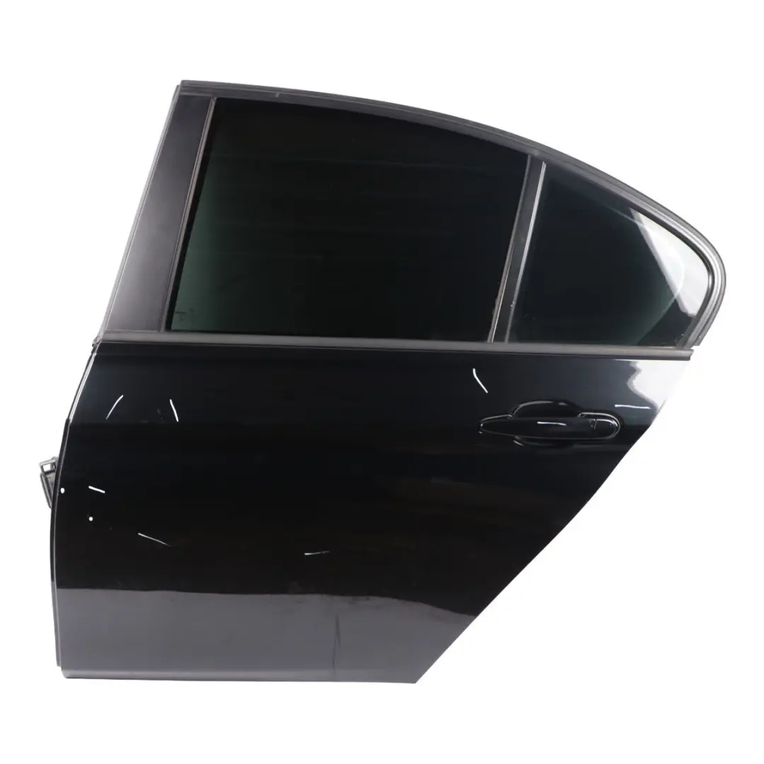 Left Door N/S Saloon Black Sapphire Metallic - 475 to BMW F30 Rear with Part number 7298513 BMW F30 Rear Left Door N/S Saloon Black Sapphire Metallic - 475 - SKU 7298513-BS3 - Part number 7298513