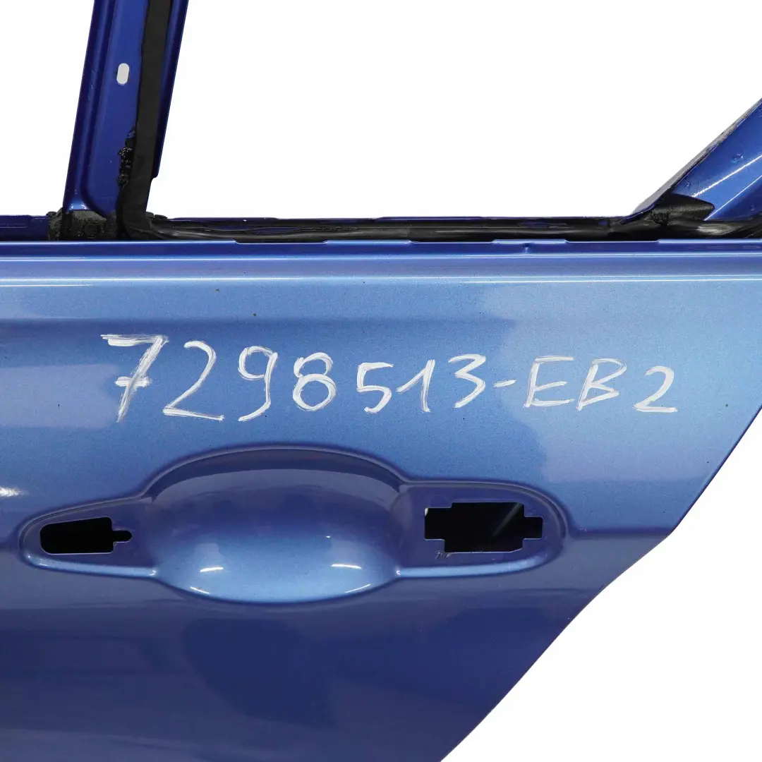 Door Rear Left N/S Estoril Blau Blue Metallic - A89 to BMW F30 with Part number 7298513 BMW F30 Door Rear Left N/S Estoril Blau Blue Metallic - A89 - SKU 7298513-EB2 - Part number 7298513