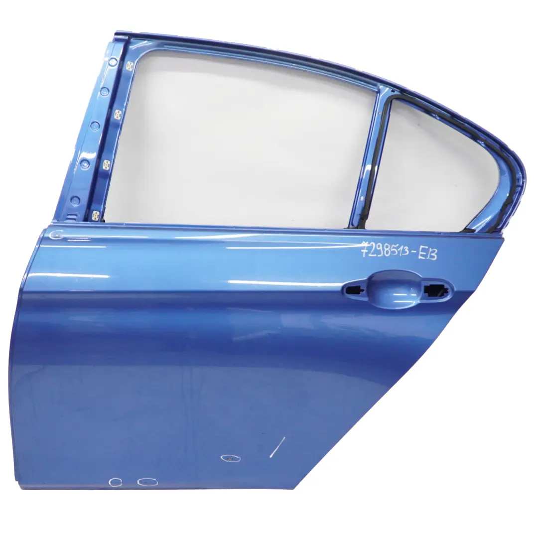Porta posteriore sinistra Estorilblau Estoril Blue - B35 per BMW F30 Berlina con numero di parte 7298513 BMW F30 Berlina Porta posteriore sinistra Estorilblau Estoril Blue - B35 - SKU 7298513-EB - Numero di parte 7298513