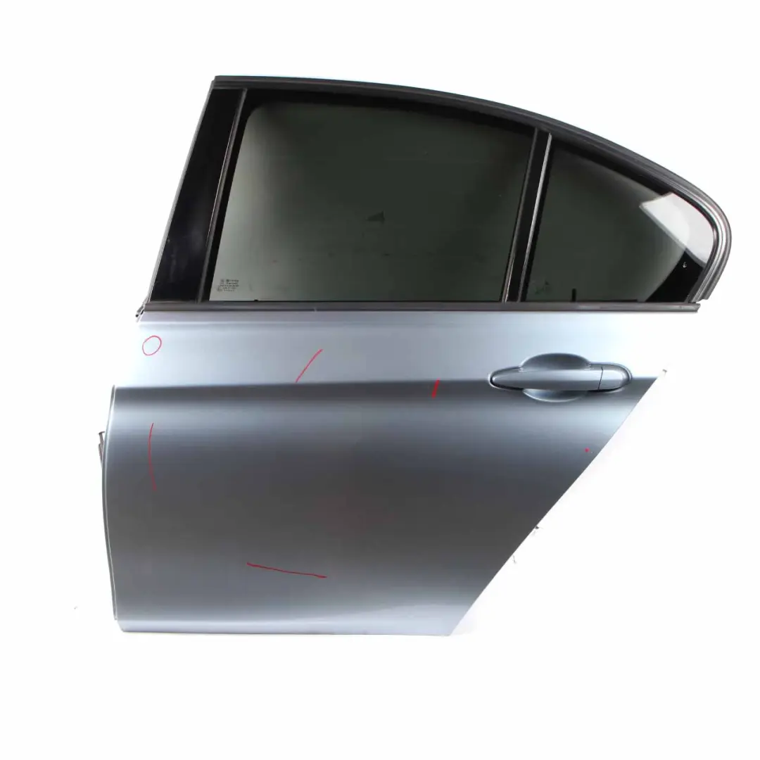 Left Door N/S Saloon Liquid Blue Metallic - B40 to BMW F30 Rear with Part number 7298513 BMW F30 Rear Left Door N/S Saloon Liquid Blue Metallic - B40 - SKU 7298513-LBL - Part number 7298513