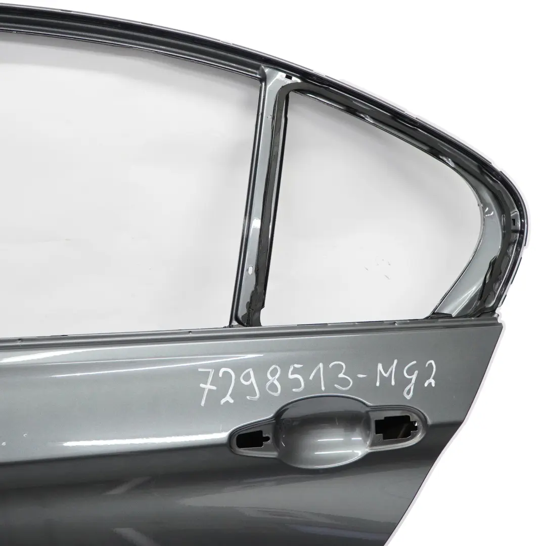 Door Rear Left N/S Mineralgrau Mineral Grey Metallic - B39 to BMW F30 with Part number 7298513 BMW F30 Door Rear Left N/S Mineralgrau Mineral Grey Metallic - B39 - SKU 7298513-MG2 - Part number 7298513