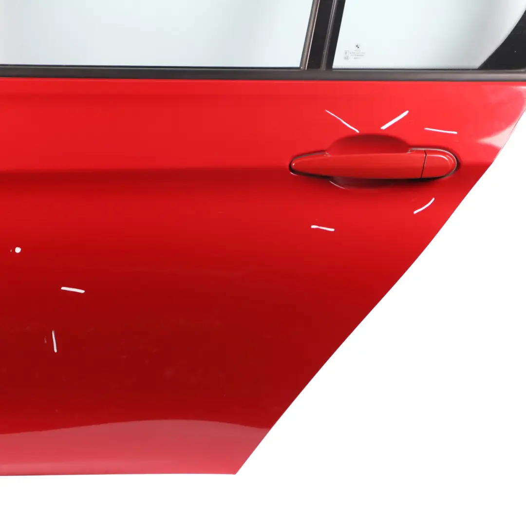 Left Door N/S Melbourne Rot Red Metallic - A75 to BMW F30 Saloon Rear with Part number 7298513 BMW F30 Saloon Rear Left Door N/S Melbourne Rot Red Metallic - A75 - SKU 7298513-MRT - Part number 7298513