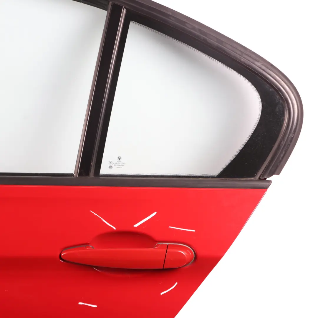 Left Door N/S Melbourne Rot Red Metallic - A75 to BMW F30 Saloon Rear with Part number 7298513 BMW F30 Saloon Rear Left Door N/S Melbourne Rot Red Metallic - A75 - SKU 7298513-MRT - Part number 7298513