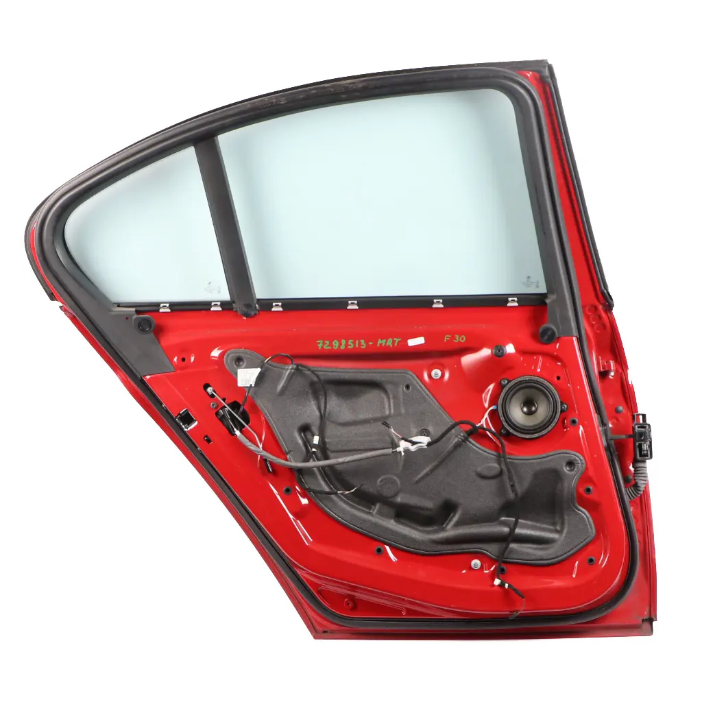 Left Door N/S Melbourne Rot Red Metallic - A75 to BMW F30 Saloon Rear with Part number 7298513 BMW F30 Saloon Rear Left Door N/S Melbourne Rot Red Metallic - A75 - SKU 7298513-MRT - Part number 7298513