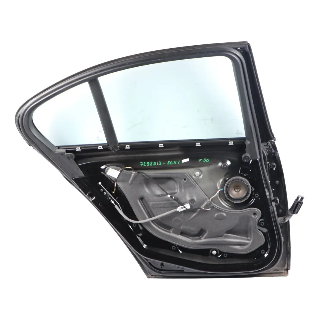 Left Door N/S Schwarz 2 Black - 668 to BMW F30 Saloon Rear with Part number 7298513 BMW F30 Saloon Rear Left Door N/S Schwarz 2 Black - 668 - SKU 7298513-SCH1 - Part number 7298513