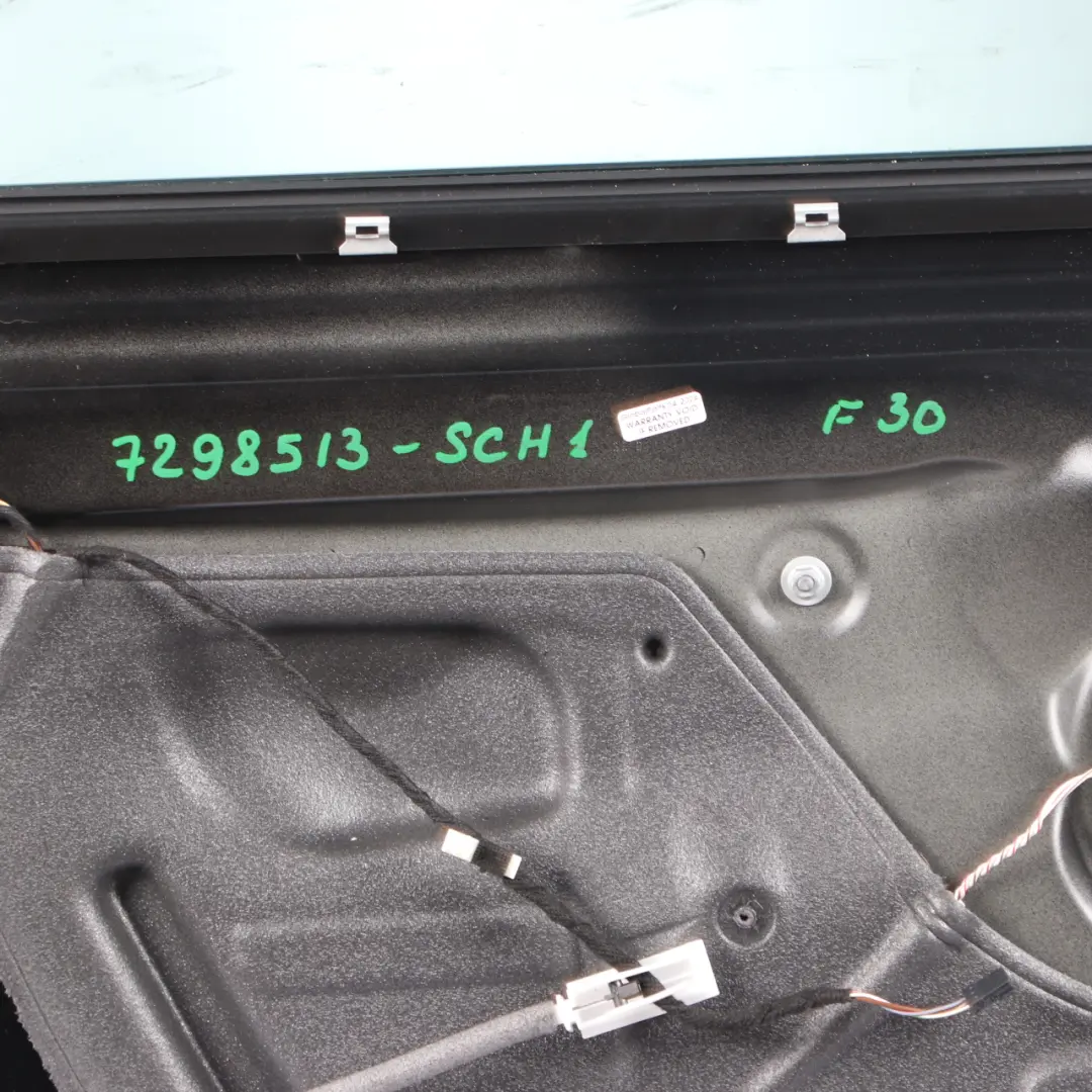 Left Door N/S Schwarz 2 Black - 668 to BMW F30 Saloon Rear with Part number 7298513 BMW F30 Saloon Rear Left Door N/S Schwarz 2 Black - 668 - SKU 7298513-SCH1 - Part number 7298513