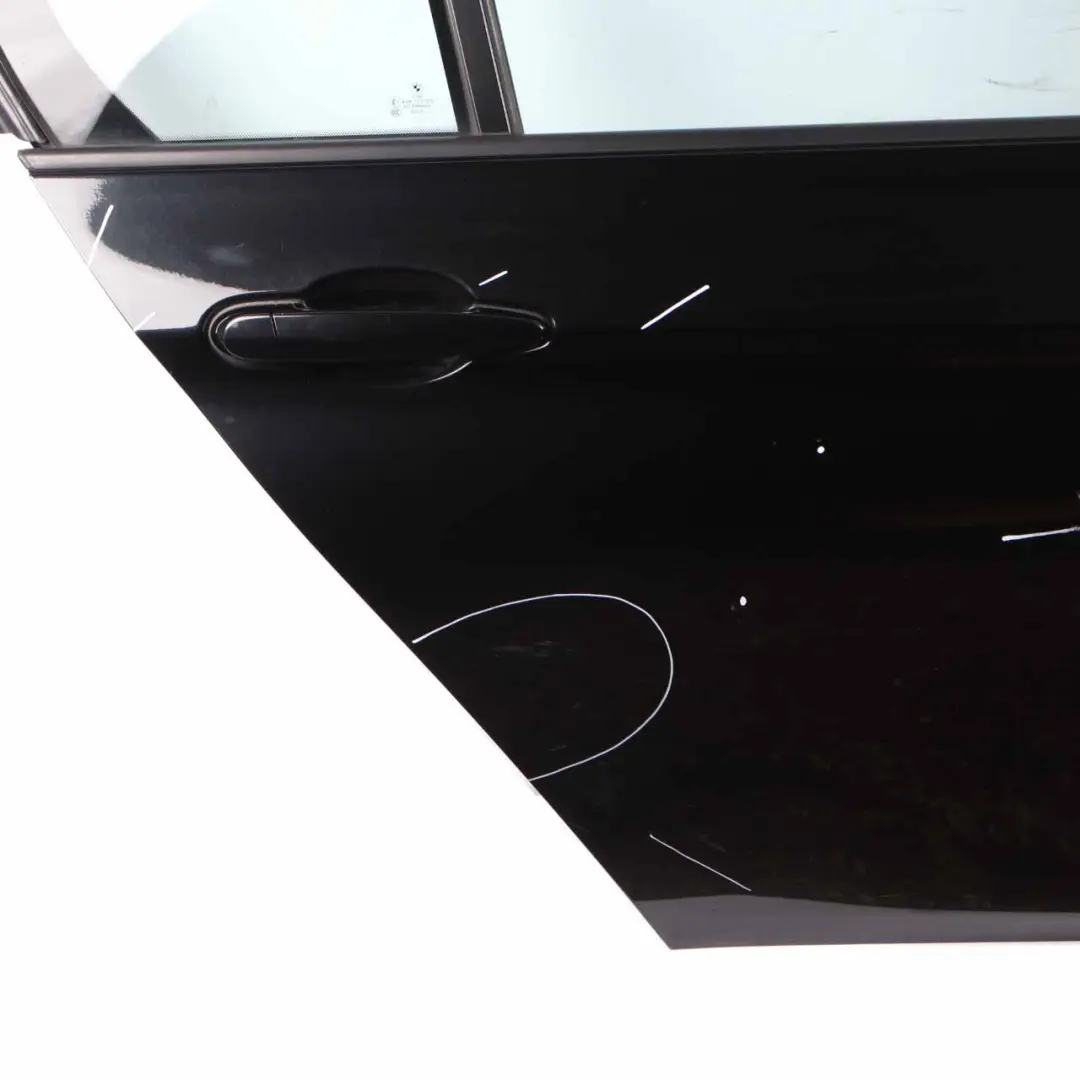 Right Door O/S Black Sapphire Metallic - 475 to BMW F30 Saloon Rear with Part number 7298514 BMW F30 Saloon Rear Right Door O/S Black Sapphire Metallic - 475 - SKU 7298514-BS1 - Part number 7298514