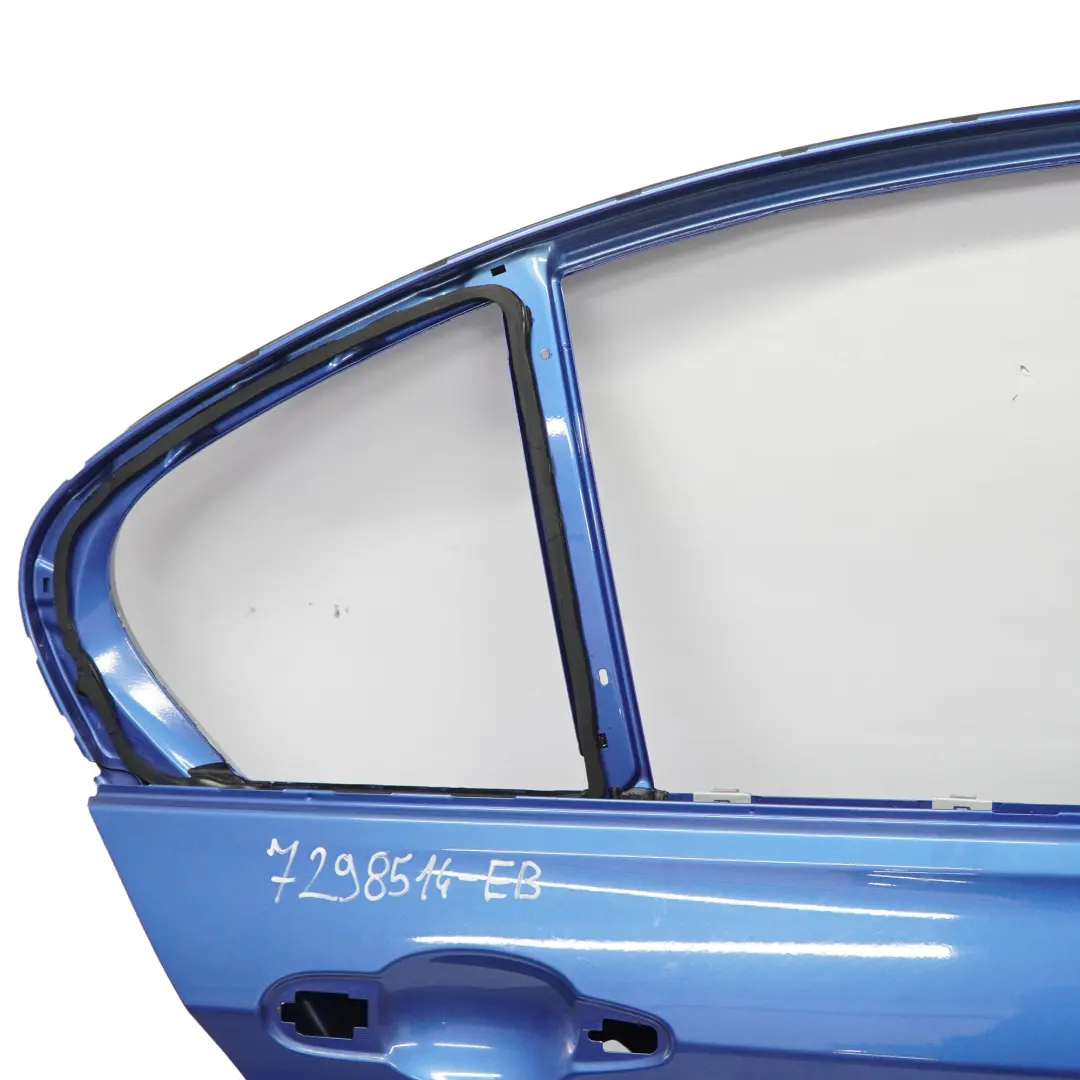 Porta posteriore destra Estorilblau Estoril Blue Metallic - B45 per BMW F30 con numero di parte 7298514 BMW F30 Porta posteriore destra Estorilblau Estoril Blue Metallic - B45 - SKU 7298514-EB - Numero di parte 7298514