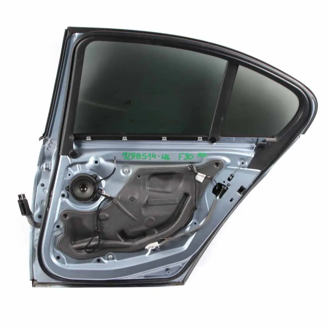 Door Rear Right O/S Liquid Blue Metallic - B40 to BMW F30 with Part number 7298514 BMW F30 Door Rear Right O/S Liquid Blue Metallic - B40 - SKU 7298514-LBL - Part number 7298514